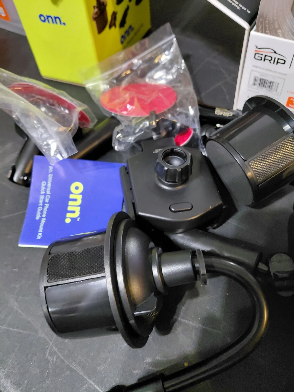 Universal Black Car Mounts and Holders - Multipurpose Set